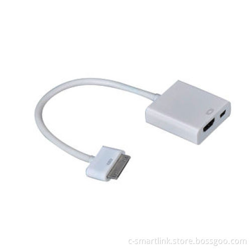 HDMI Adapters for iPad, HDMI + Micro USB, Dock 30-pin to HDMI + Micro USB/Power Supply